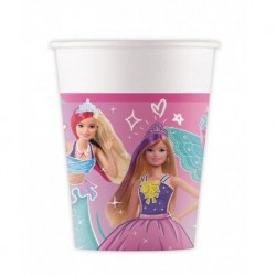 Vasos Barbie 8 uds cumpleaños