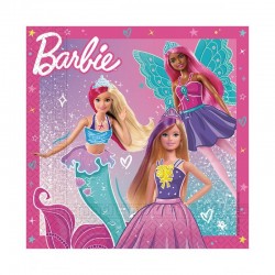 Servilletas Barbie 20 uds de 33 cm cumpleanos