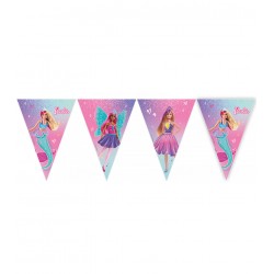 Banderin triangular Barbie 230 cm cumpleaños