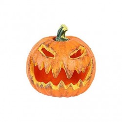 Calabaza decoracion de halloween con luz 21x17 cm