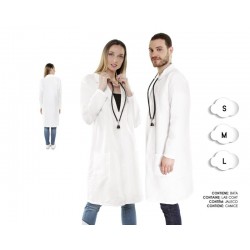 Bata blanca medico o doctor unisex adulto