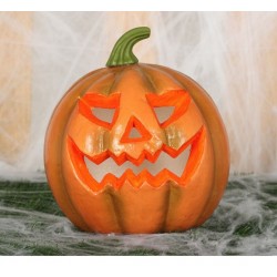 Calabaza con luz para halloween 24 cm en Foam