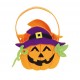 Cesta calabaza recogecaramelos halloween 20 cm