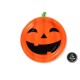 Platos calabaza halloween 6 uds 18 cm