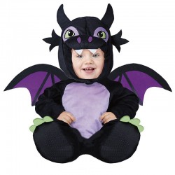 Disfraz Dragon negro para bebe tallas