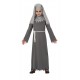 Disfraz Monja gotica gris para nina halloween