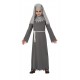 Disfraz Monja gotica gris para nina halloween