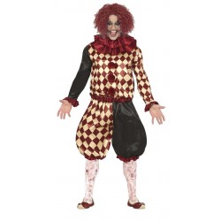 Disfraz payaso halloween rombos arlequin