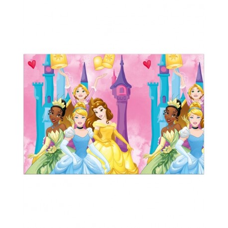Mantel Princesas Disney para cumpleanos 120x180 cm