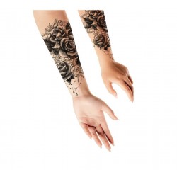 Tatuajes para brazos rosas 14x30 cm calcomanias