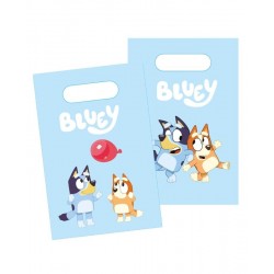 Bolsas papel Bluey cumpleanos 8 ud 16x24 cm