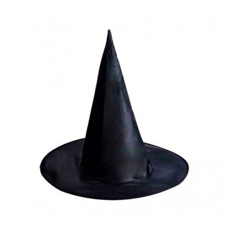 Sombrero bruja negro 38 cm