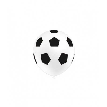 Globos balones de futbol 8 uds 30 cm