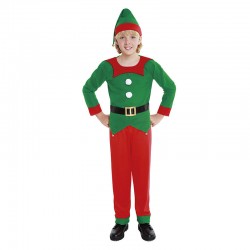 Disfraz Elfo rojo y verde infantil talla 7 9 anos