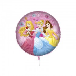 Globo Princesas Disney redondo 45 cm para helio o aire