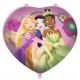 Globo Princesas Disney corazon 45 cm para helio o aire