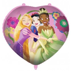 Globo Princesas Disney corazon 45 cm para helio o aire