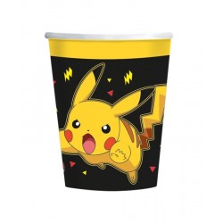 Vasos cumpleanos Pokemon Pikachu 8 uds