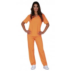 Disfraz presidiaria naranja convicta mujer talla 38 41