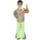 Disfraz hippie nino flower anos 60 70 talla 5 6 anos