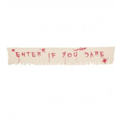 Letrero enter if you dare 29x175 cm halloween