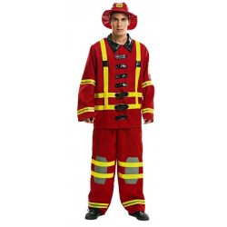 Disfraz bombero rojo talla ML adulto