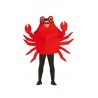 Disfraz cangrejo crustaceo rojo adulto gracioso