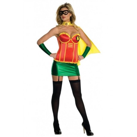 Disfraz robin corset talla m mujer adulto
