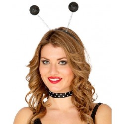 Diadema bolas de escarcha negra