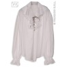 Camisa pirata o renacentista blanca talla M
