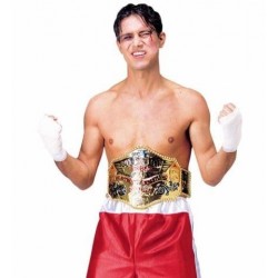 Cinturon campeon del mundo boxeador campeon