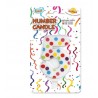 Vela confetti numero 5 para tarta cumpleaños