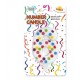 Vela confetti numero 6 para tarta cumpleaños