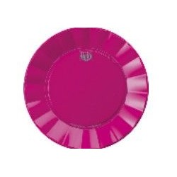 Platos fucsia up 23 cm 6 unds plastico alta calida