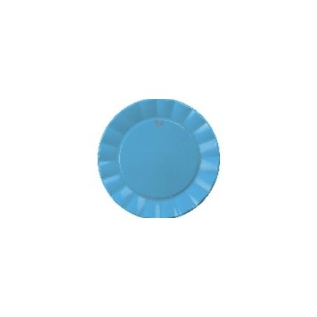 Platos azul up 23 cm 6 unds plastico alta calida