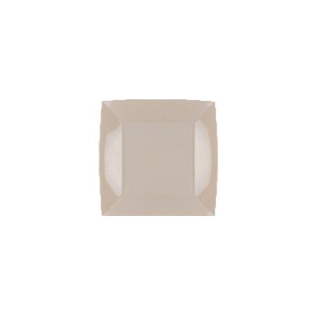Plato llano nice blanco roto 23 x 23 cm alta calid