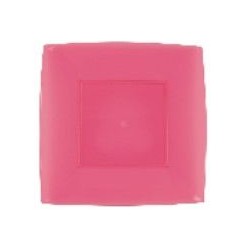 Plato llano nice fucsia 23 x 23 cm alta calidad