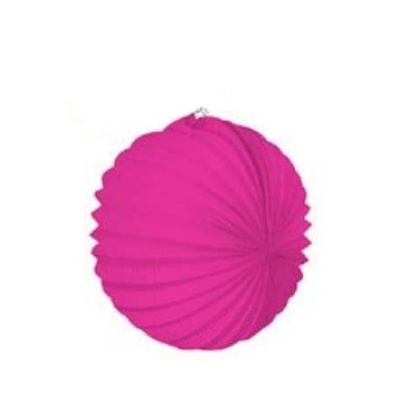Farol rosa fucsia esferico 22 cm farol fiesta feri