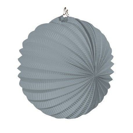Farol gris esferico 22 cm farol fiesta feria