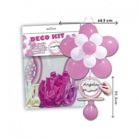 Decoracion globos kit chupete nina baby shower