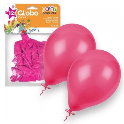 Globos fucsia 12 unidades 23 cm 9 latex