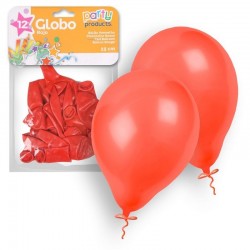 Globos rojos 12 unidades 23 cm 9 latex