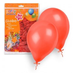 Globos rojos 100 unidades 23 cm 9 latex