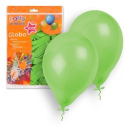 Globos verdes 100 unidades 23 cm 9 latex