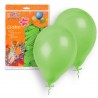 Globos verdes 100 unidades 23 cm 9 latex