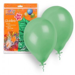 Globos verde oscuro 100 unidades 23 cm 9 latex