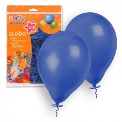 Globos azul marino 100 unidades 23 cm 9 latex