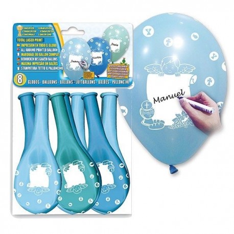 Globo comunion nino personalizable 8 und 12 29x36