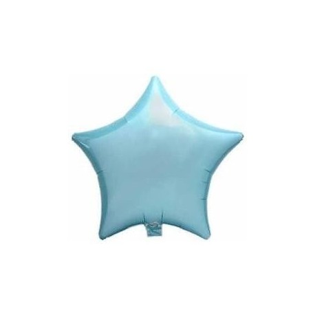 Globo estrella azul pastel 19 foil helio