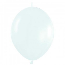 Globo blanco fashion solido cadena lol 25 uds semp